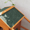 Load image into Gallery viewer, Chicken Coop with Run Outdoor, Wooden Hen House, Poultry Coop with Nesting Box, Slide-out Tray, Ramp, Perches, Asphalt Roof, 179 x 67 x 115cm