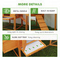 Load image into Gallery viewer, Chicken Coop with Run Outdoor, Wooden Hen House, Poultry Coop with Nesting Box, Slide-out Tray, Ramp, Perches, Asphalt Roof, 179 x 67 x 115cm