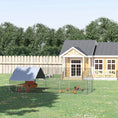Load image into Gallery viewer, PawHut Large Chicken Coop Metal Chicken Run with Waterproof and Anti-UV Cover, Spire Shaped Walk in Fence Cage Hen House for Outdoor and Yard Farm Use, 1" Tube Diameter, 9.8' x 19.7' x 6.6'