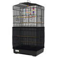 Load image into Gallery viewer, 36" Bird Cage for Finches, Canaries Budgies, Parrot Cage with Accessories, Handle, Mesh Cover, Tray, Black