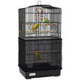 Load image into Gallery viewer, 36" Bird Cage for Finches, Canaries Budgies, Parrot Cage with Accessories, Handle, Mesh Cover, Tray, Black