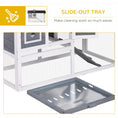 Load image into Gallery viewer, 2 Tiers Rabbit Hutch and Run Wooden Guinea Pig Hutch Outdoor with Sliding Tray, Ramp, Water-resistant Roof, for 2-4 Rabbits, Grey