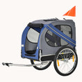 Load image into Gallery viewer, Pet Bike Trailer for Medium Dogs up to 44 lbs, Dog Cart with Quick Set-up and Fold Down, Grey
