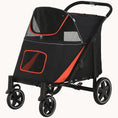 Load image into Gallery viewer, EasyFold City Pet Stroller with Shock Absorber Black