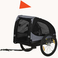 Load image into Gallery viewer, Bike Trailer for Dogs, Pet Bike Wagon with Steel Frame for Medium Dogs, Grey