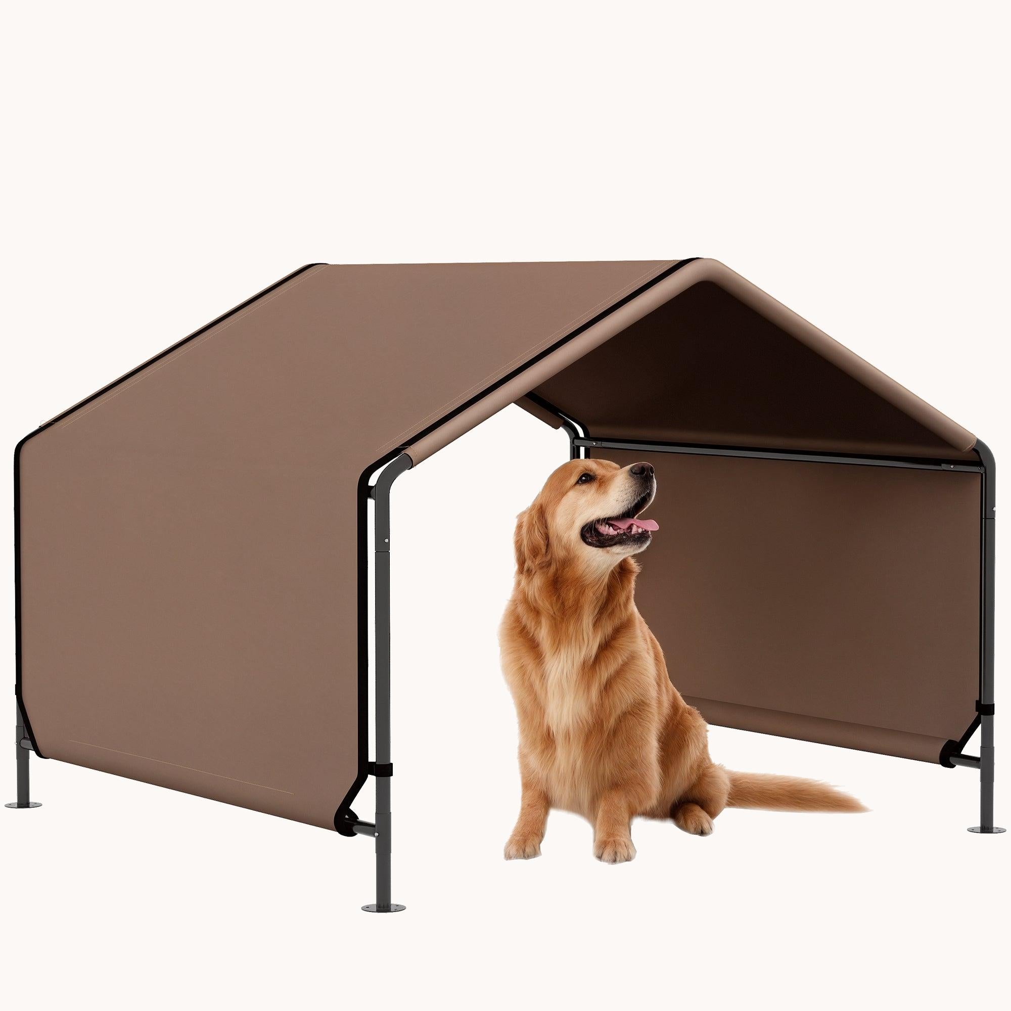 pet outdoor tent PawHut Portable Dog Water Resistant for Shade Protection, Brown Colour:Pea Plamo Do Grow Tents Keep 30 inches in height