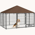 Load image into Gallery viewer, 6.9' x 4.6' x 5' Weatherproof Outdoor Dog Kennel with Feeding Door