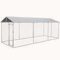 Load image into Gallery viewer, 19.7'x7.5'x7.5' Outdoor Dog Kennel with Waterproof Cover & Secure Lock