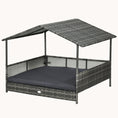 Load image into Gallery viewer, Dog House Outdoor with Roof and Soft Cushion for Medium and Large Dogs, Gray Cushion