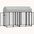 Load image into Gallery viewer, 7.8'x4.1'x6' Outdoor Dog Kennel with Two-Room Design, Secure Lock & Weatherproof Cover