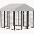 Load image into Gallery viewer, 6' x 6' x 6' Weatherproof Outdoor Dog Kennel Run with Secure Roof