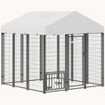 Load image into Gallery viewer, 5.9' x 5.9' x 6' Dog Run with Lock & Adjustable Feeding Bowls
