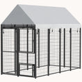 Load image into Gallery viewer, 8' x 4' x 6' Expandable Heavy Duty Outdoor Dog Kennel with Roof and 3 Doors