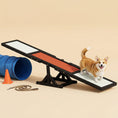 Load image into Gallery viewer, Pupstacle 71" Wooden Dog Agility Seesaw with Anti-Slip Surface Black
