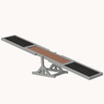 Load image into Gallery viewer, Pupstacle 71” Wooden Dog Agility Seesaw with Anti-Slip Surface Gray