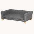 Load image into Gallery viewer, Elevated Pet Couch with Removable Seat Cushion, for M, l Dogs or Cats, Dark Gray
