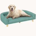 Load image into Gallery viewer, Pet Sofa Bed with Removable Top, Washable Cover, for Large Dogs & Cats, Green
