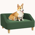 Load image into Gallery viewer, Pet Sofa Bed for Small and Medium Dogs with Washable Cushion, Non-slip Mats, Dark Green