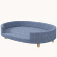 Load image into Gallery viewer, Pet Sofa Bed for Large Dogs, Cats with Removable Top, Washable Cover, Blue