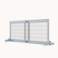 Load image into Gallery viewer, Extra Wide Freestanding Pet Gate with Adjustable Length, Barrier for Dog, Cat, Gray