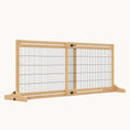 Load image into Gallery viewer, Extra Wide Freestanding Pet Gate with Adjustable Length, Barrier for Dog, Cat, Natural