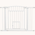 Load image into Gallery viewer, Extra Wide Walk Through Pet Gate Indoor with Cat Door for Stairs, Doorway, 30" High