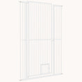 Load image into Gallery viewer, 59" Extra Tall Walk-Through Pet Gate with Small Cat Door, for Doorway, Hallway