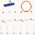 Load image into Gallery viewer, 3PC Dog Agility Training Set with Adjustable Hurdle Ring Weave Poles Carry Bag