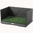 Load image into Gallery viewer, Indoor Dog Grass Potty Tray 30" x 20" x 14" with High Walls and Drainage