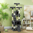 Load image into Gallery viewer, 68 inches Cat Tree, Multi-Level Large Cat Tower Condo with Scratching Posts, Perches, Cat Houses, Dangling Toy, Grey
