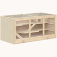 Load image into Gallery viewer, Classic Natural Hamster Habitat with Ramps & Hideout Extra Large 45.25"x22.5"x21.75"
