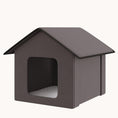 Load image into Gallery viewer, Portable Waterproof & Insulated Heated Cat House for Indoor/Outdoor Use, Brown