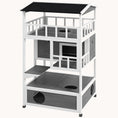 Load image into Gallery viewer, Outdoor & Indoor Fun Cat House with Escape Doors & Jump Platforms Light Gray