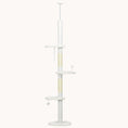 Load image into Gallery viewer, Adjustable Cat Tree with Scratching Posts, Cloud Platforms & Anti-Toppling, White