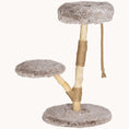 Load image into Gallery viewer, 35-Inch Cat Tree Tower with Wooden Scratching Posts, Bed & Toy for Adult Cats, Brown