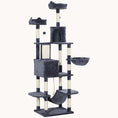 Load image into Gallery viewer, 81" Large Cat Tower w/ Scratching Posts, Multi-Level Platforms, Condo & Hammock, Dark Gray
