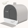 Load image into Gallery viewer, Covered Cat Litter Box with Tray, Filter & Scoop, 17" x 17" x 18.5", Light Gray