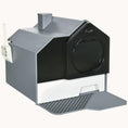 Load image into Gallery viewer, Hooded Cat Litter Box with Odor Control & Easy-Clean Pull-Out Drawer, Gray