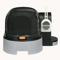Load image into Gallery viewer, Covered Cat Litter Box with Openable Front Cover, Scoop & Easy Clean Design, Gray