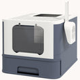 Load image into Gallery viewer, Large Covered Cat Litter Box with Front Entry & Top Exit, Easy to Clean, White