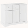 Load image into Gallery viewer, Hidden Litter Box Enclosure End Side Table with Drawers & Storage, 39?±x18?±x31.5?±, White