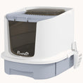 Load image into Gallery viewer, Covered Cat Litter Box Enclosed with Scoop, Drawer, Top Entry & Odor Control, Gray