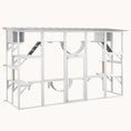 Load image into Gallery viewer, Outdoor Catio Enclosure with Weatherproof Roof, Shelves & Bridges, 118"x37.5"x74", White