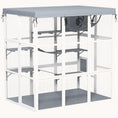 Load image into Gallery viewer, 71" Large Outdoor Cat Enclosure with Walk-in, Hammock, Platforms & Ramps for 2-4 Cats