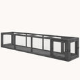 Load image into Gallery viewer, 79" Extendable Weatherproof Outdoor Cat Tunnel with Wooden Frame for Deck/Balcony, Dark Gray