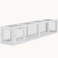 Load image into Gallery viewer, 79" Extendable Wooden Cat Tunnel with Weather Cover for Decks White