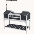 Load image into Gallery viewer, Adjustable Lamp Tortoise Habitat with Storage Shelf & Openable Lid, Gray