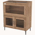 Load image into Gallery viewer, 60.5 Gallon Stackable Reptile Terrarium with Top Opening, Front Doors & Ventilation, Brown