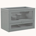 Load image into Gallery viewer, Classic Natural Hamster with Front Door 23.5" x 13.75" x 16.5" Grey