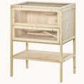 Load image into Gallery viewer, Adventure Natural Hamster Habitat 3-Tier with Storage Shelf 23.5"x 15.75"W x 31.5"